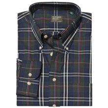 Gitman Brothers Windowpane Sport Shirt - Long Sleeve (For Men) in Black/White/Multi Windowpane - Closeouts