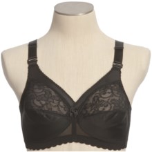 Glamorise MagicLift Bra - D/DD/F/G Cup, Dual Strap Adjustment (For Women) in Black - Closeouts