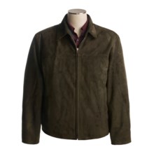 Golden Bear Jacket - Lamb Suede (For Men) in Dk Olive - Closeouts