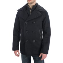 Golden Bear The Brentwood Classic Peacoat - Lux Wool, Insulated (For Men) in Black - Closeouts
