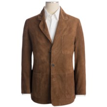 Golden Bear The Clark Blazer - Goatskin Suede (For Men) in Brandy - Closeouts