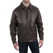 Golden Bear The Montgomery Jacket - Lambskin Leather (For Men) in Brown - Closeouts