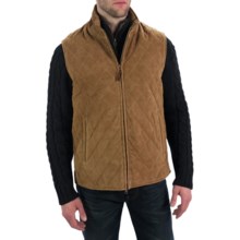 Golden Bear The Silverado Vest - Goatskin Suede (For Men) in Cognac - Closeouts