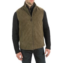Golden Bear The Silverado Vest - Goatskin Suede (For Men) in Olive - Closeouts