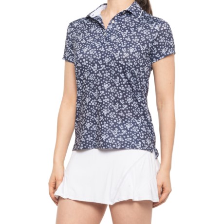 Etonic Golf Polo Shirt - Short Sleeve (For Women) - WHITE/NAVY (XS )