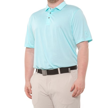 PGA Tour Golf Polo Shirt - UPF 15, Short Sleeve (For Men) - TANAGER TURQUOISE (L )