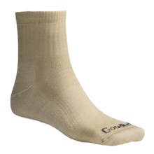 Goodhew 1/4 Crew Hiking Socks - Merino Wool, Midweight, Medium Cushion (For Men and Women) in Khaki - 2nds