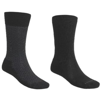 Goodhew Crew Socks - 2 pack (For Men) in Black/Black