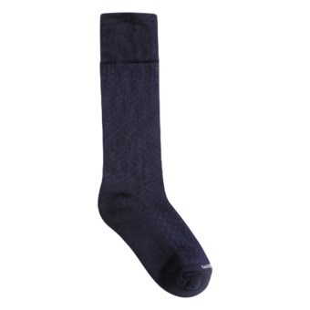 Goodhew Ferrera Dress Socks - Merino Wool (For Men) in Navy