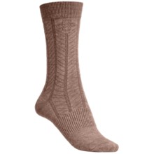 Goodhew Floral Chevron Socks (For Women) in Bark - 2nds