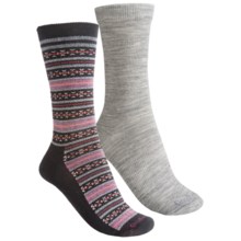 Goodhew Funisle/Skinny Minnie Socks- Crew, 2-Pack (For Women) in Black - Closeouts