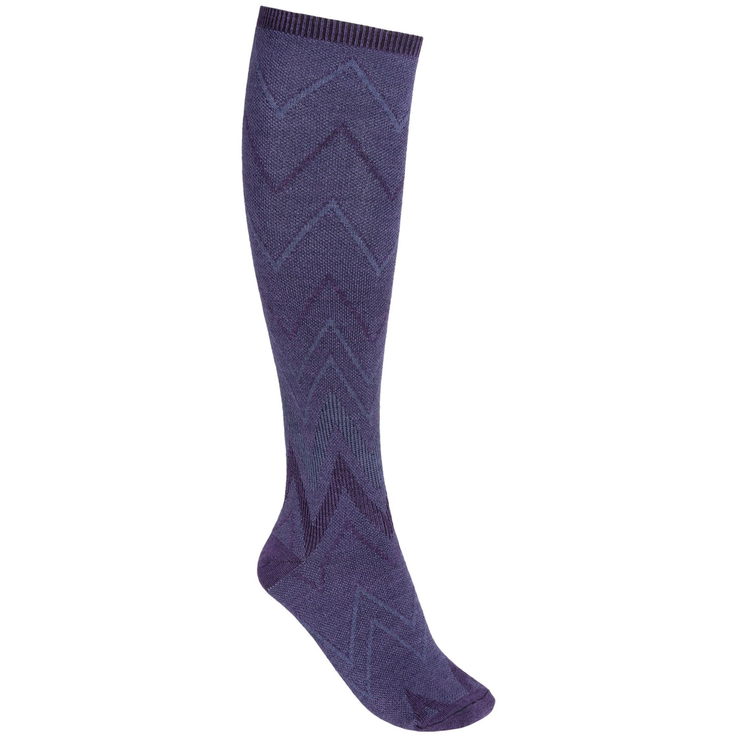 Goodhew Jag Knee High Socks Merino Wool Blend, Lightweight (For Women