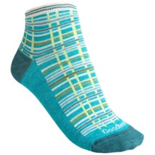 Goodhew Madras Socks - Ankle (For Women) in Turquoise - Closeouts