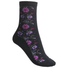 Goodhew Needlepoint Socks - Merino Wool (For Women) in Black - Closeouts