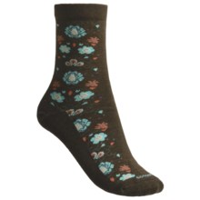 Goodhew Needlepoint Socks - Merino Wool (For Women) in Chocolate - Closeouts