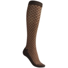 Goodhew Shelly Knee-High Socks - Merino Wool, Over the Calf (For Women) in Chocolate/Beige/Rust - Closeouts