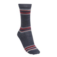 Goodhew Stripe-it-to-Me Merino Wool Socks (For Women) in Denim - 2nds
