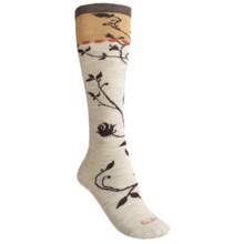 Goodhew Vineyard Wool-Blend Socks - Over-the-Calf (For Women) in Barley - Closeouts