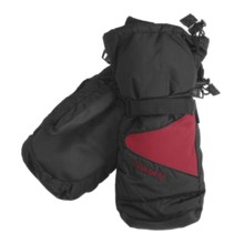 Gordini Aquabloc® Down Gauntlet Mittens - Waterproof, 600 Fill Power (For Men) in Black/Crimson - Closeouts