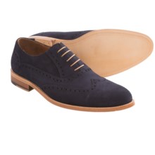 ... Rush Foster Suede Dress Shoes - Wingtip (For Men) in Navy - Closeouts