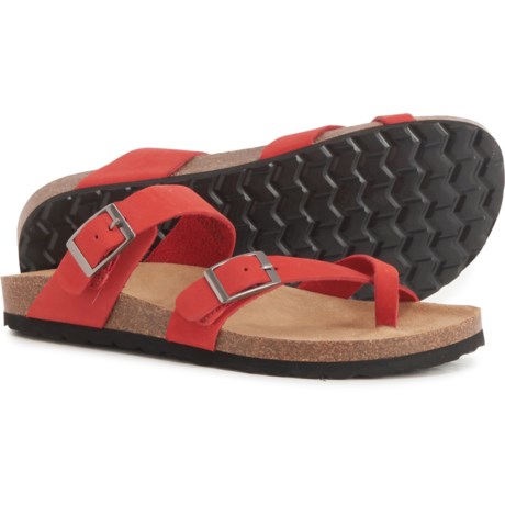 White Mountain Gracie Sandals - Leather (For Women) - Red (7 )