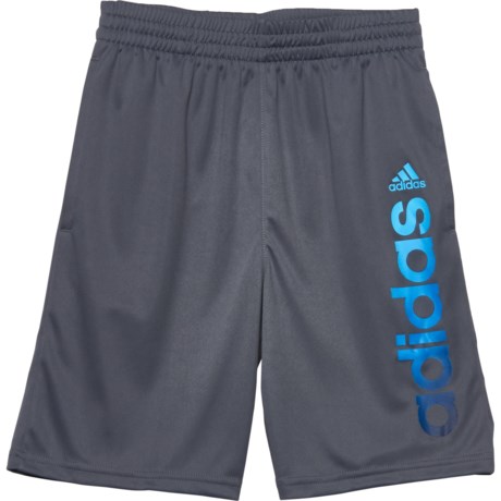 Adidas Gradient Linear Shorts (For Big Boys) - DARK GREY (L )