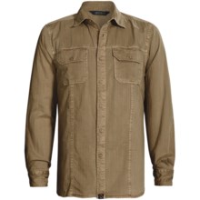 Gramicci Bryson Herringbone Shirt - Long Sleeve (For Men) in Antelope - Closeouts