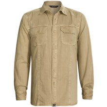Gramicci Bryson Herringbone Shirt - Long Sleeve (For Men) in Beach Khaki - Closeouts