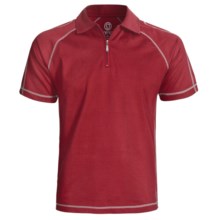 Gramicci Cloverdale High-Performance Polo Shirt - UPF 50, Zip Neck, Short Sleeve (For Men) in Chili Pepper - Closeouts