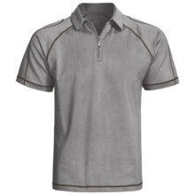 Gramicci Cloverdale High-Performance Polo Shirt - UPF 50, Zip Neck, Short Sleeve (For Men) in Cloudburst - Closeouts