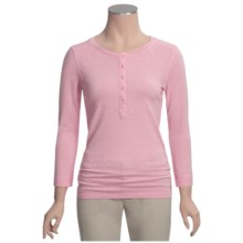 Gramicci Cosette Henley Shirt - Organic Cotton-Hemp, UPF 50, 3/4 Sleeve (For Women) in Candy Pink - Closeouts