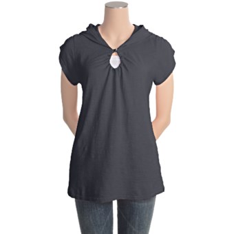 Gramicci Elise Shirt - Hemp-Organic Cotton, Short Sleeve (For Women) in Jet Black