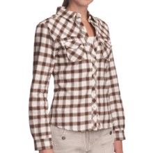 Gramicci Iguazu Nadia Flannel Shirt - Long Sleeve (For Women) in Fawn - Closeouts