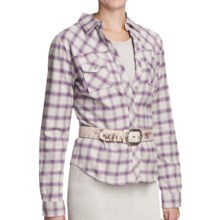 Gramicci Iguazu Nadia Flannel Shirt - Long Sleeve (For Women) in Japanese Plum - Closeouts