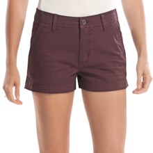 Gramicci Kona Diamond Stretch Twill Shorts (For Women) in Huckle Berry - Closeouts