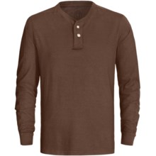 Gramicci Laurel Canyon Henley Shirt - UPF 20, Hemp-Organic Cotton, Long Sleeve (For Men) in Moose - Closeouts