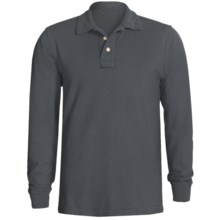 Gramicci Merit Polo Shirt - UPF 20, Hemp-Organic Cotton, Long Sleeve (For Men) in Falcon Grey - Closeouts