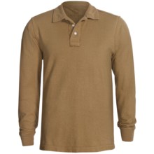 Gramicci Merit Polo Shirt - UPF 20, Hemp-Organic Cotton, Long Sleeve (For Men) in Ringtail Brown - Closeouts