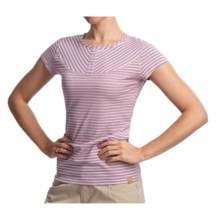 Gramicci Nikko Naira Jersey Easy Fit Henley Shirt - Short Sleeve (For Women) in Keepsake Lilac - Closeouts