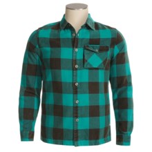 Gramicci Rogue River Flannel Shirt - Long Sleeve (For Men) in Teal - Closeouts