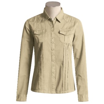 Gramicci Serena Twill Shirt - Long Sleeve (For Women) in Pale Peach