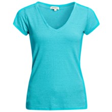 Gramicci Tara V-Neck T-Shirt - UPF 50, Hemp-Organic Cotton, Short Sleeve (For Women) in Scuba Blue - Closeouts