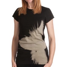 Gramicci William Cathcart Art T-Shirt - Organic Cotton, Short Sleeve (For Women) in Moth Jet Black - Closeouts