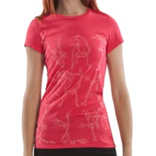 Gramicci William Cathcart Art T-Shirt - Organic Cotton, Short Sleeve (For Women) in Naturally Rose Red - Closeouts