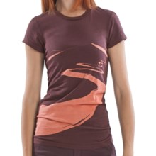 Gramicci William Cathcart Art T-Shirt - Organic Cotton, Short Sleeve (For Women) in River Runs Huckle Berry - Closeouts