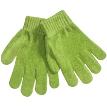 Grand Sierra Chenille Stretch Gloves (For Girls) in Lime - Closeouts