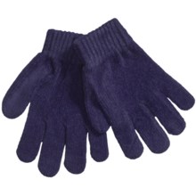 Grand Sierra Chenille Stretch Gloves (For Girls) in Navy - Closeouts