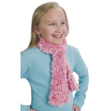 Grand Sierra Spacedye Feather Eyelash Scarf (For Girls) in Light Pink - Closeouts