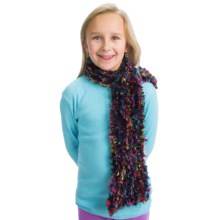 Grand Sierra Spacedye Feather Eyelash Scarf (For Girls) in Multi - Closeouts