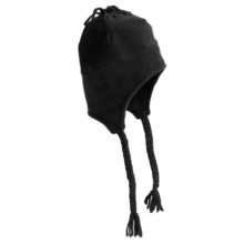 Grand Sierra Tasseled Super Soft Beanie Hat - Fleece (For Women) in Black - Closeouts